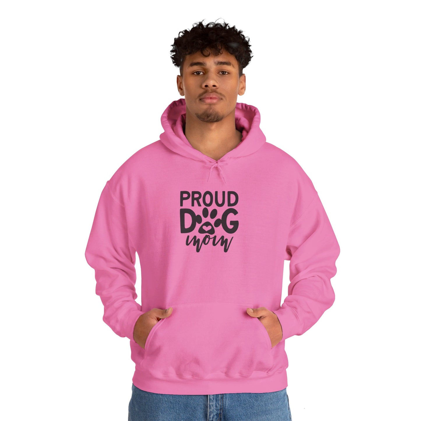 Proud Dog Mom, Pawsome Love Forever - Hooded Sweatshirt