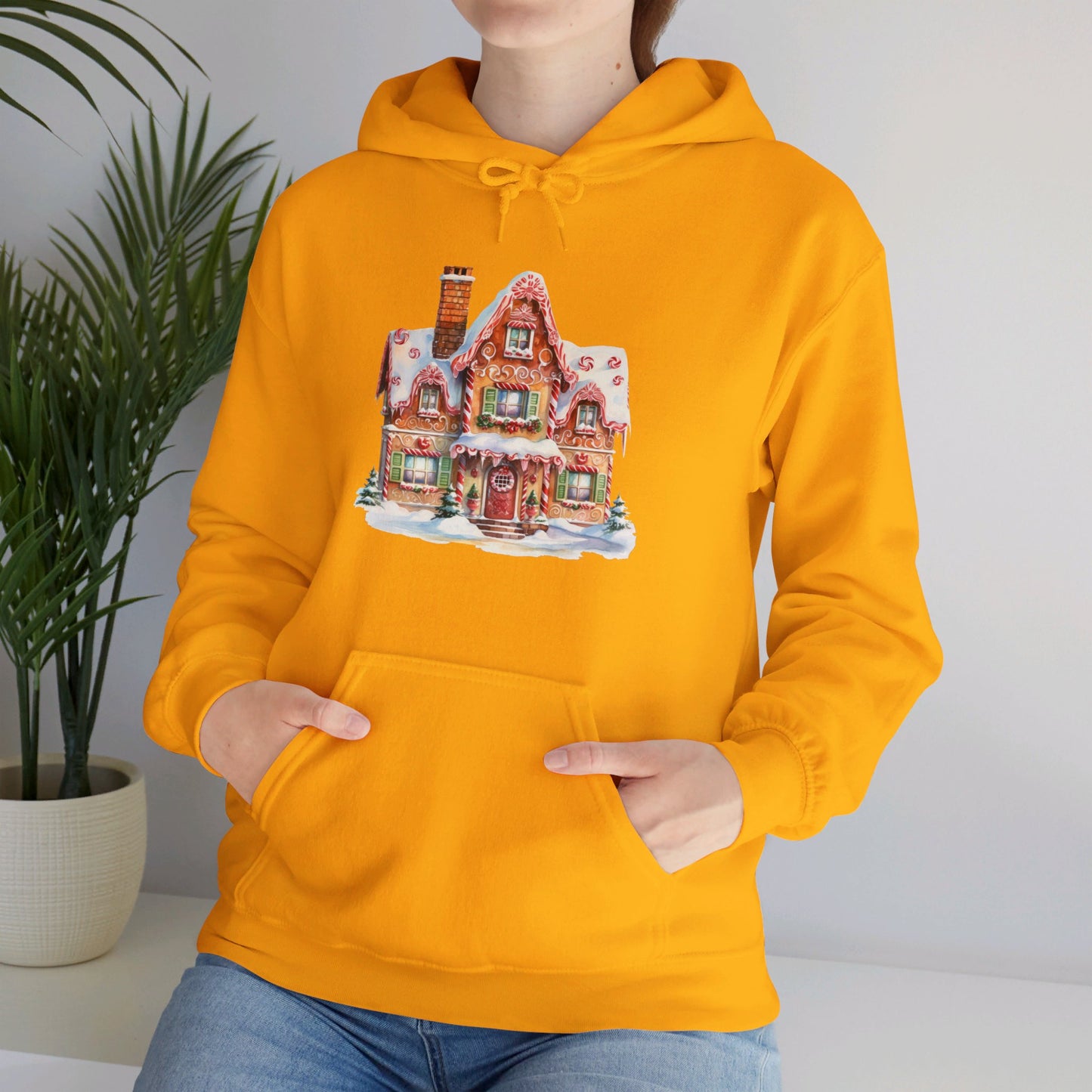 Snowy Christmas Village 14 - Hooded Sweatshirt