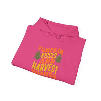 Kisses of Pumpkin, Wishes for Harvest - Hooded Sweatshirt