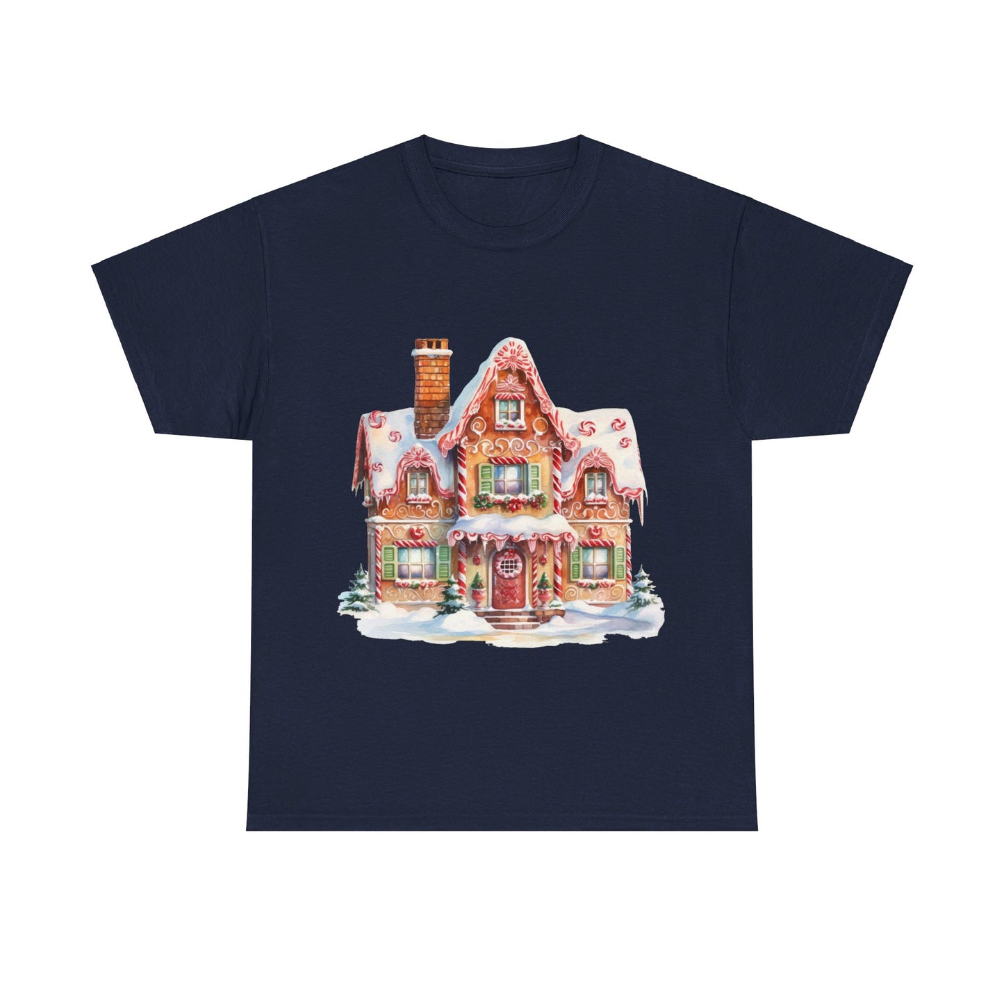 Christmas Snowy Village-14-T-Shirt