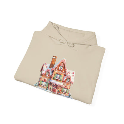 Snowy Christmas Village 14 - Hooded Sweatshirt