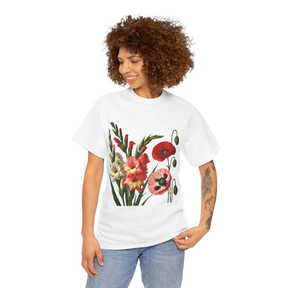 August Flowers - Birth Month - T-Shirt