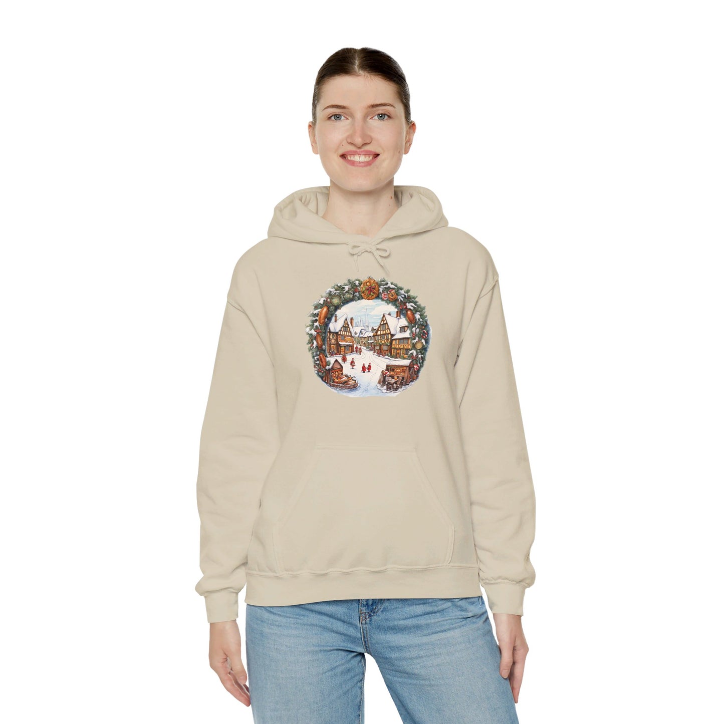 Village Yuletide Joy - Hooded Sweatshirt