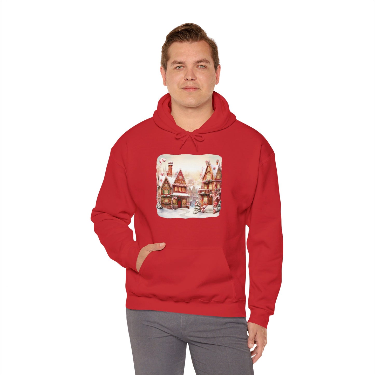 Snowy Christmas Village 11 - Hooded Sweatshirt