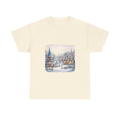 Snowy Christmas Village 2 - T-Shirt