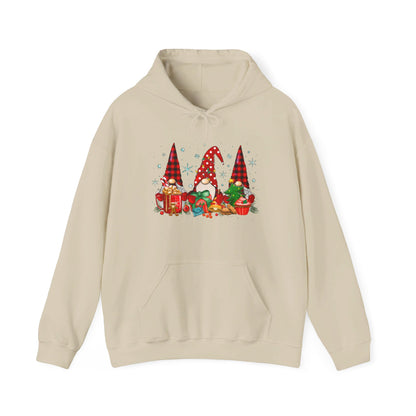 Christmas Gnome Trio - Hooded Sweatshirt