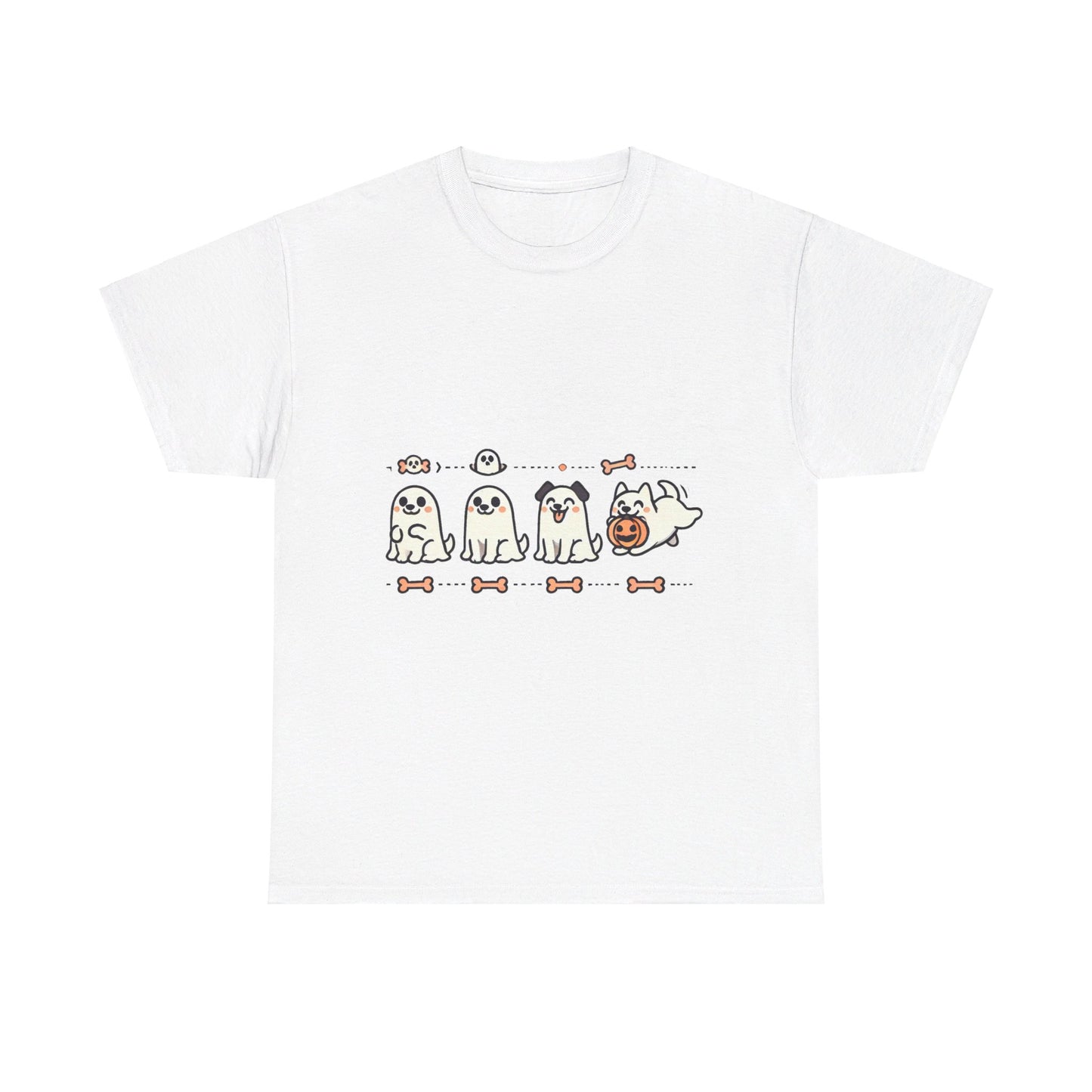 4 Friendly dog ghosts - T-Shirt