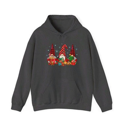 Christmas Gnome Trio - Hooded Sweatshirt