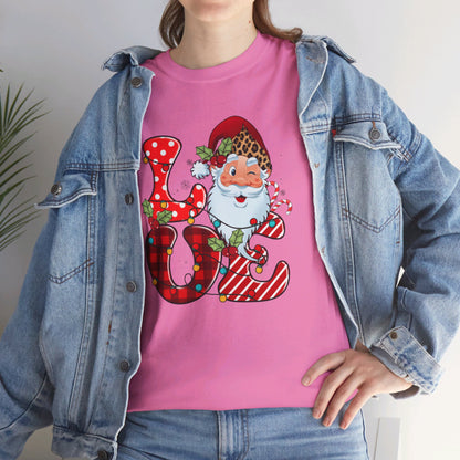 Festive Santa LOVE - T-Shirt