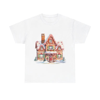 Christmas Snowy Village-14-T-Shirt