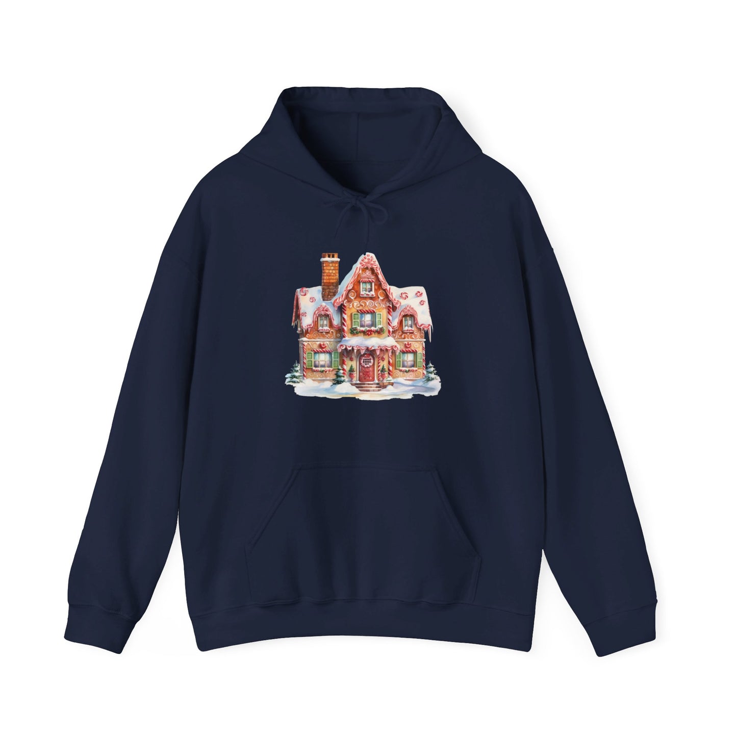 Snowy Christmas Village 14 - Hooded Sweatshirt