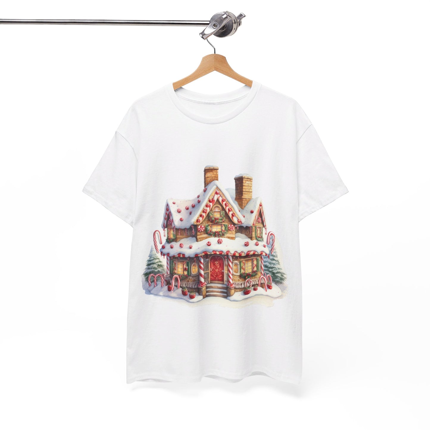 Snowy Christmas Village-15-T-Shirt