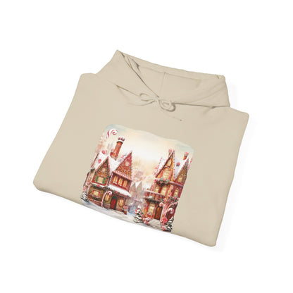 Snowy Christmas Village 11 - Hooded Sweatshirt