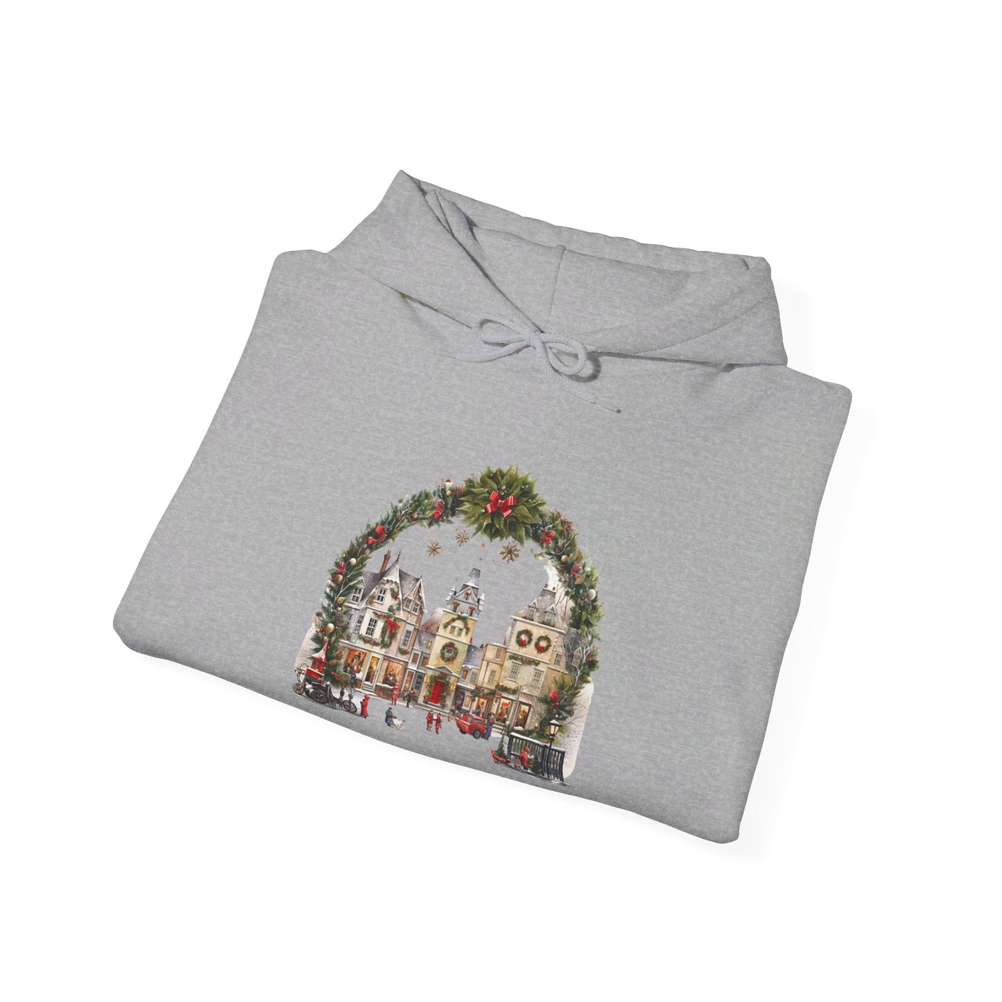 Village Christmas Eve - Hooded Sweatshirt