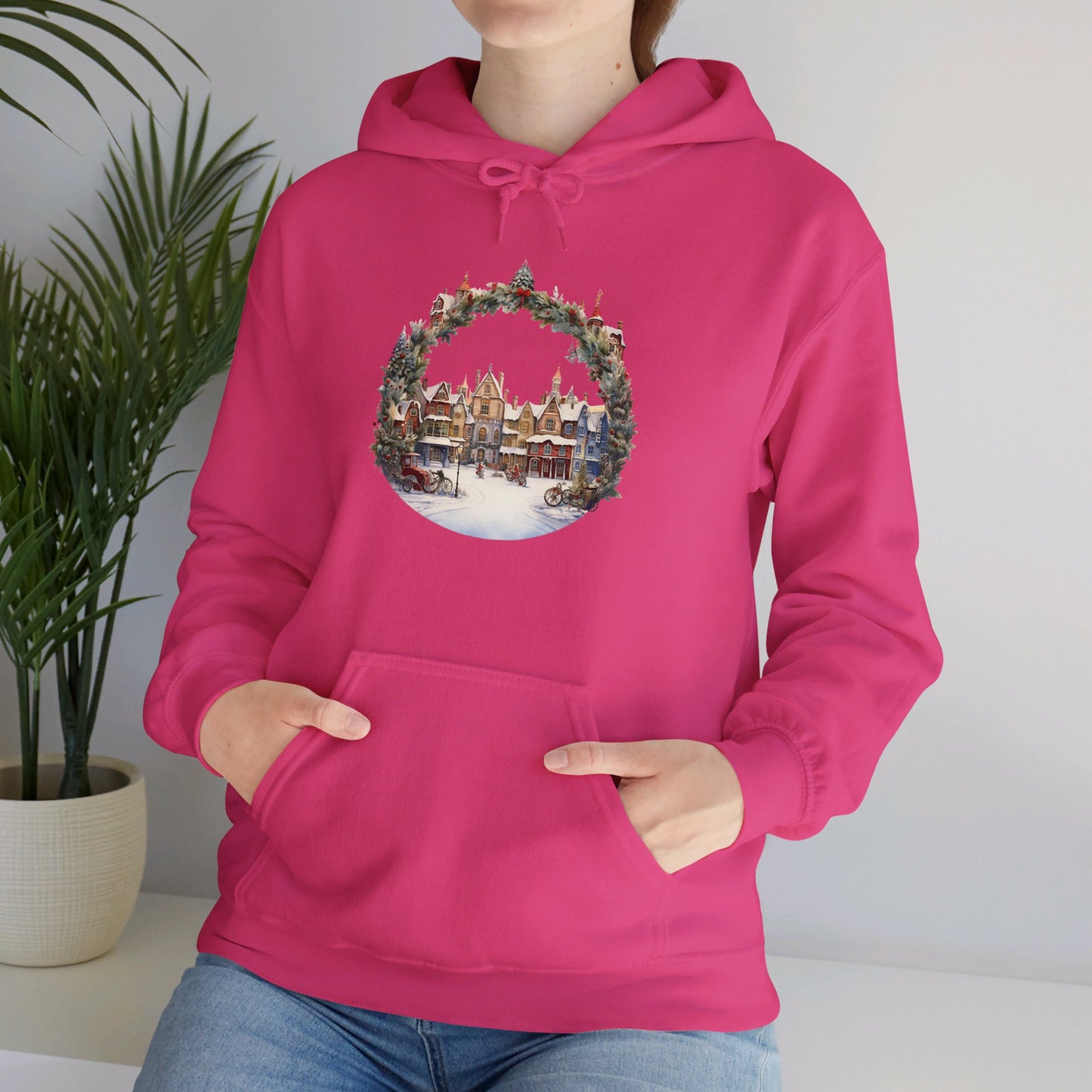 Village Festive Magic - Hooded Sweatshirt