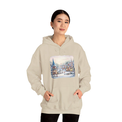 Snowy Christmas Village 2 - Hooded Sweatshirt