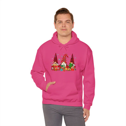 Christmas Gnome Trio - Hooded Sweatshirt