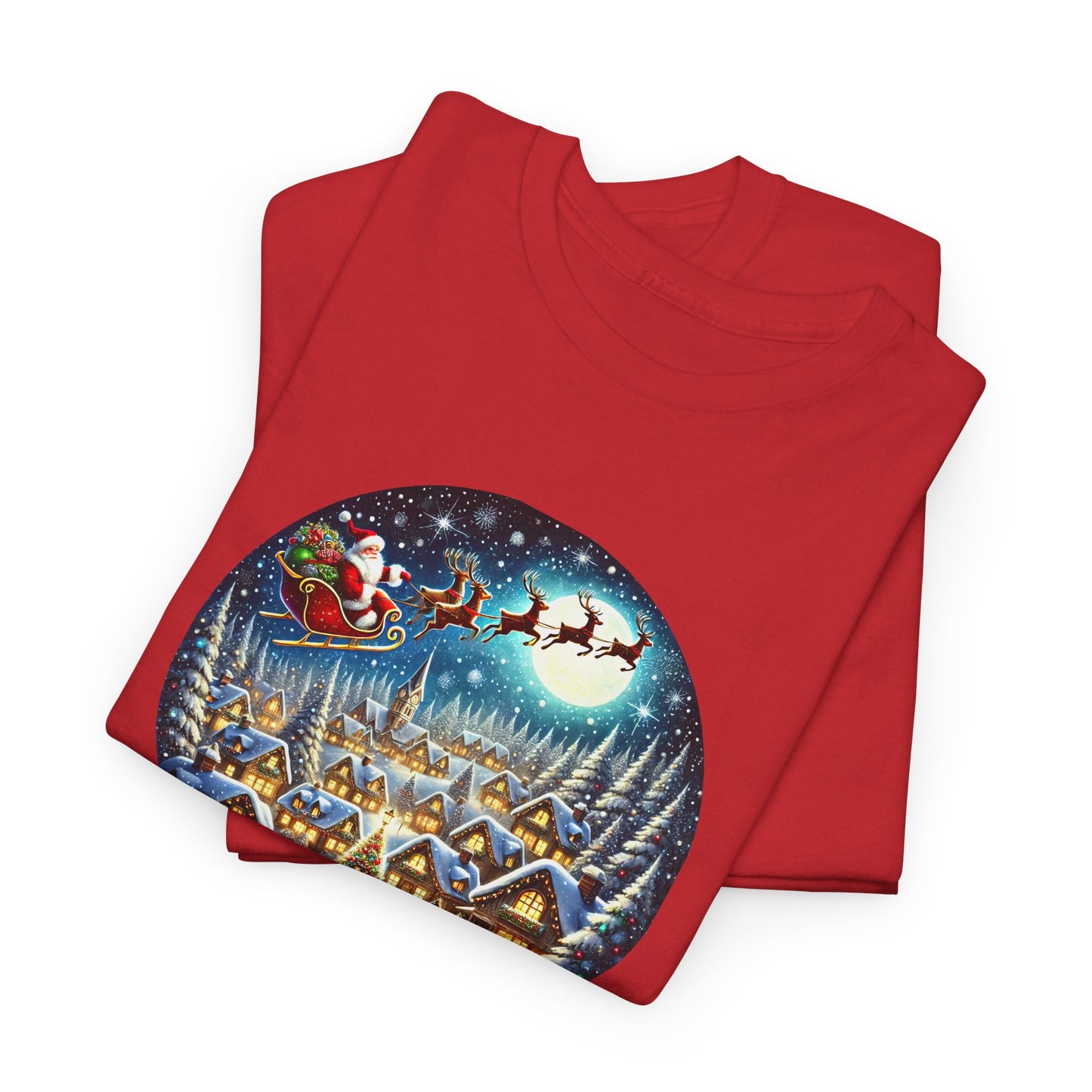 Santa's Snowy Flight - T-Shirt