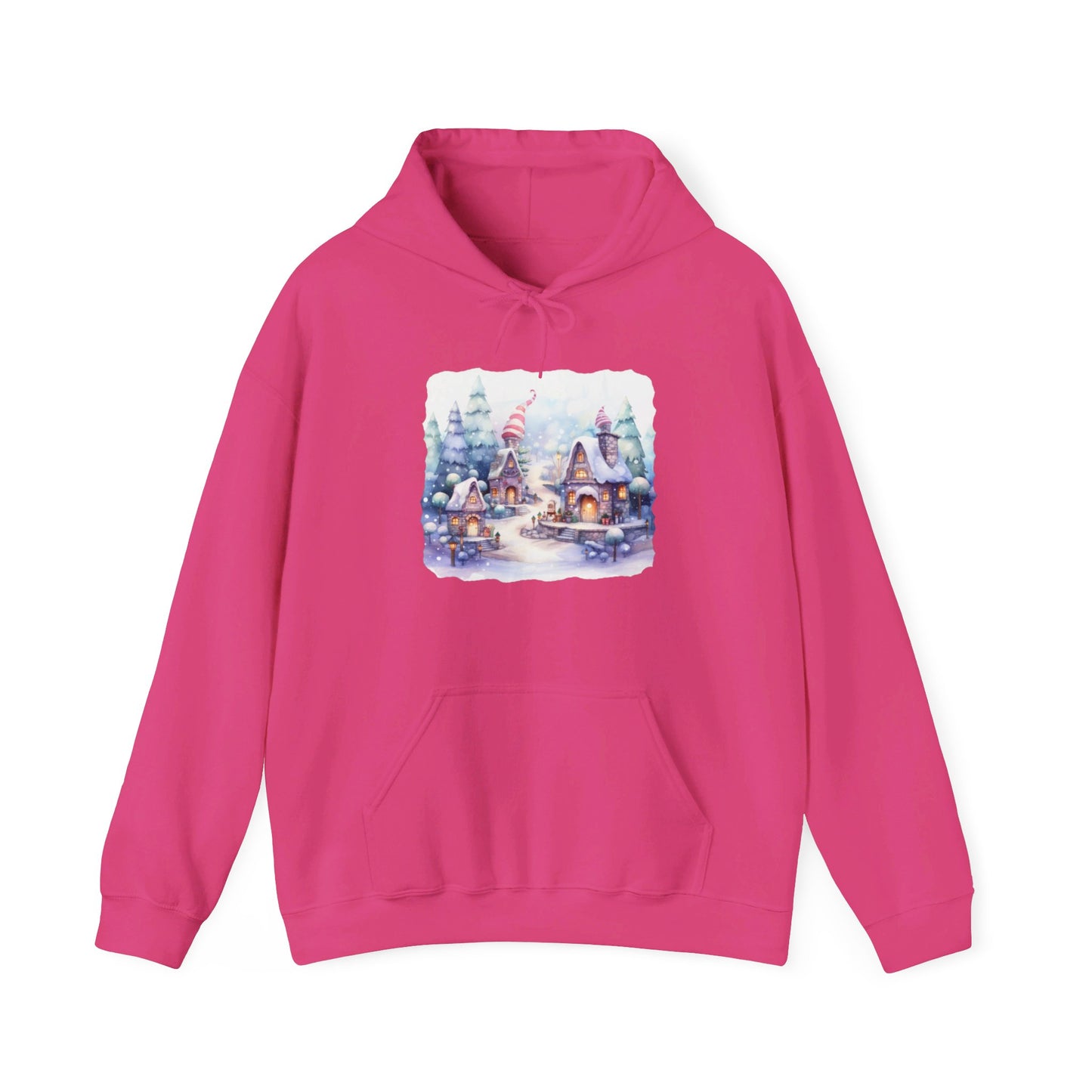 Snowy Christmas Village 4 - Hooded Sweatshirt