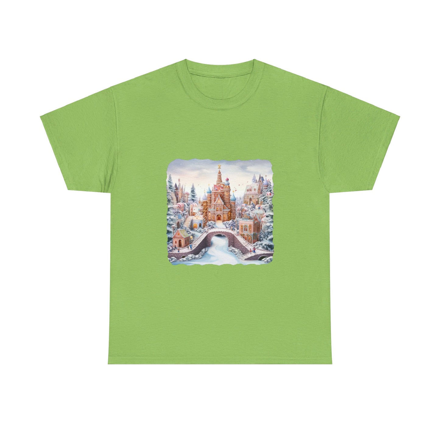 Snowy Christmas Village 10 - T-Shirt