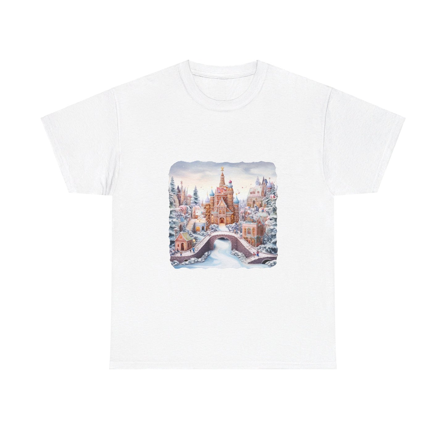 Snowy Christmas Village 10 - T-Shirt