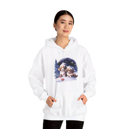 Snowy Christmas Dogs - Hooded Sweatshirt