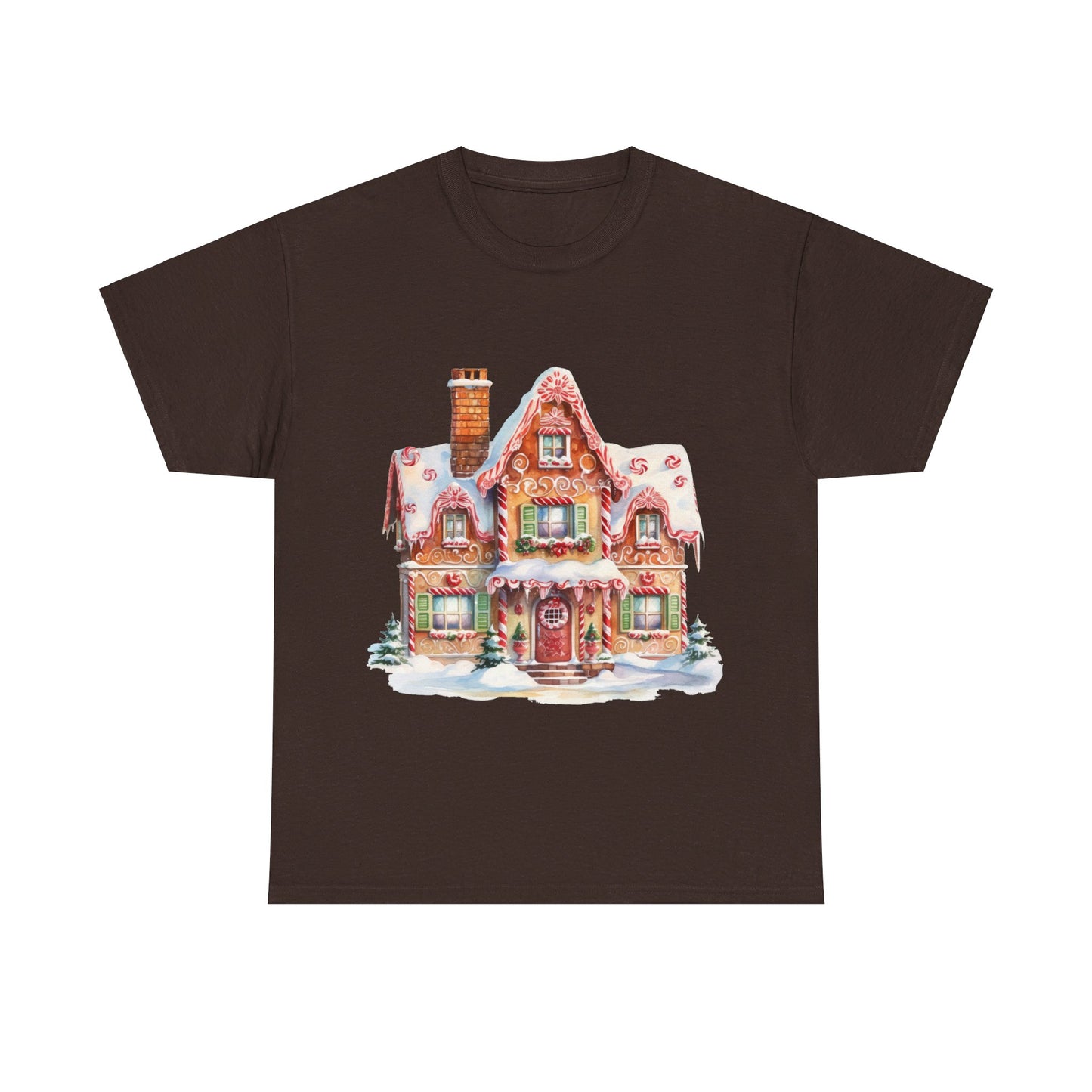 Christmas Snowy Village-14-T-Shirt