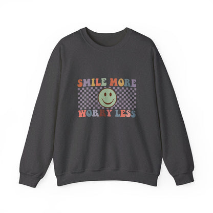 Smile More, Worry Less Sweatshirt