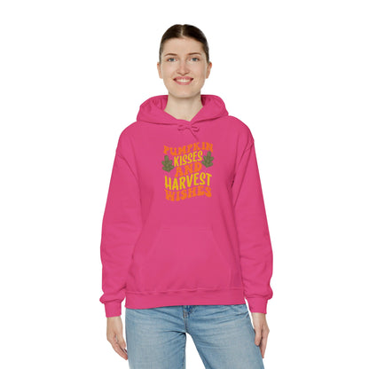 Kisses of Pumpkin, Wishes for Harvest - Hooded Sweatshirt