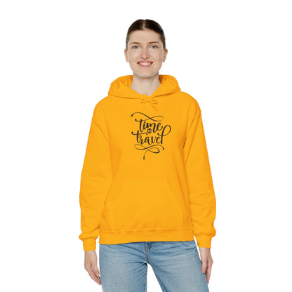 Adventure Awaits, Time to Travel Now - Hooded Sweatshirt