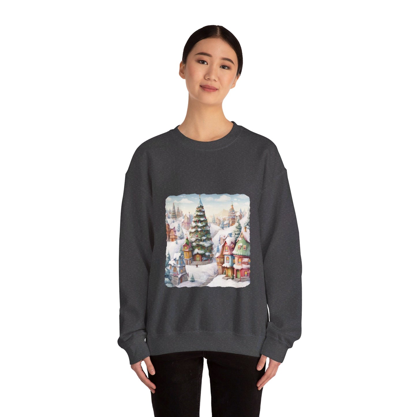 Snowy Christmas Village 16 - Sweatshirt