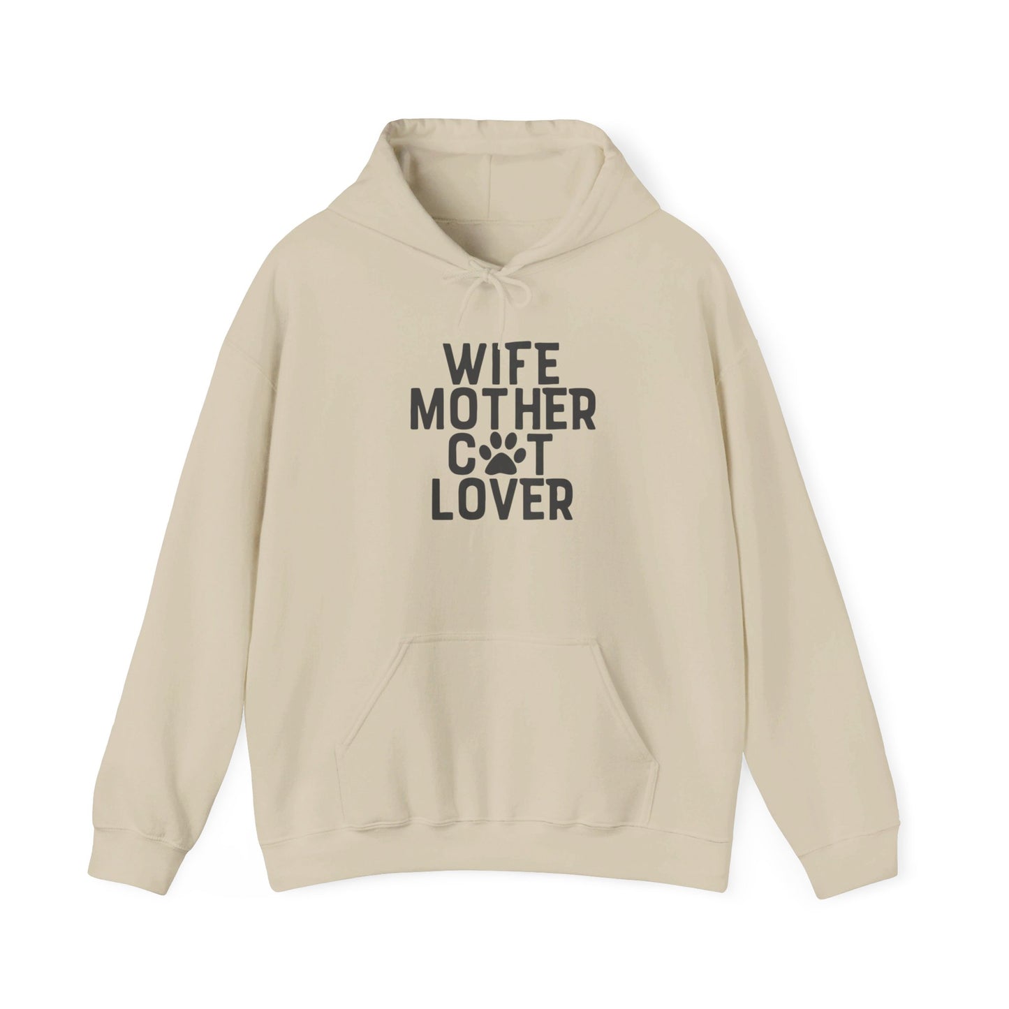 Wife Mother Cat Lover, Pure Joy - Hooded Sweatshirt