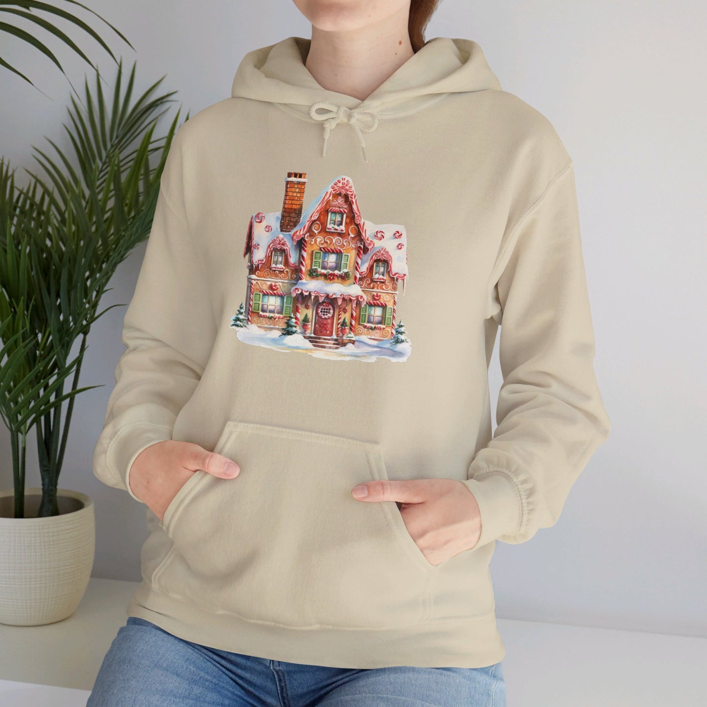 Snowy Christmas Village 14 - Hooded Sweatshirt