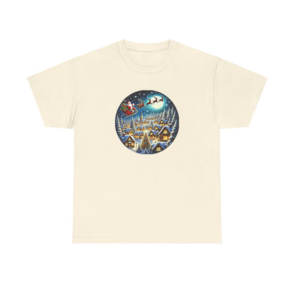 Santa's Snowy Flight - T-Shirt