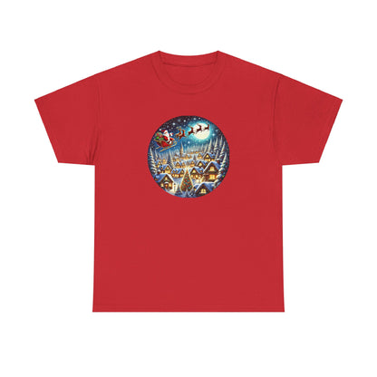 Santa's Snowy Flight - T-Shirt