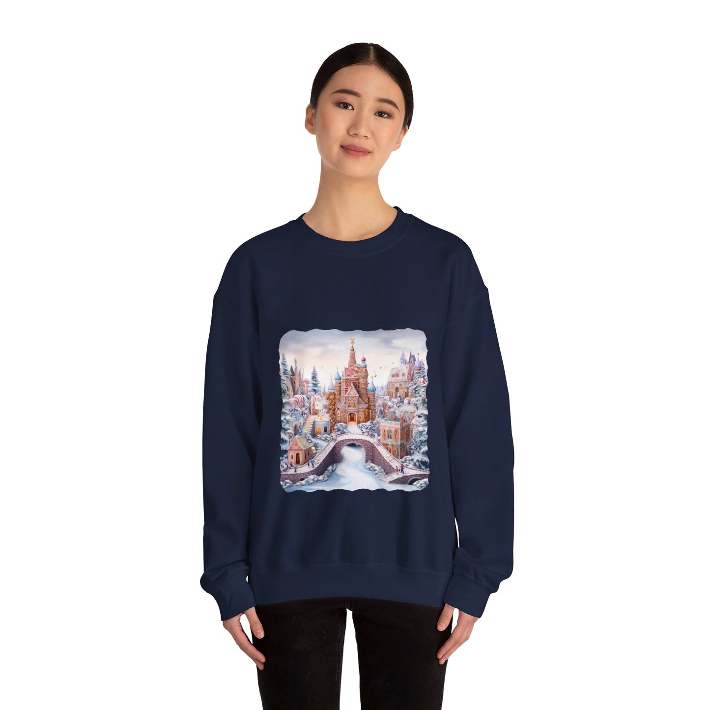 Snowy Christmas Village 10 - Sweatshirt