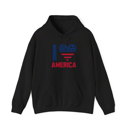 Heartfelt Love for the America - Hooded Sweatshirt