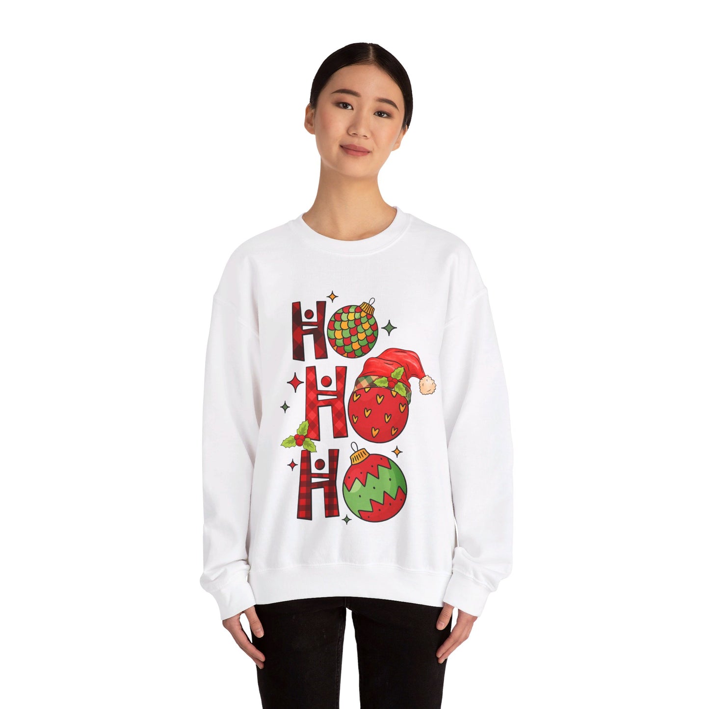 Ho Ho Ho - Christmas Light - Crewneck Sweatshirt