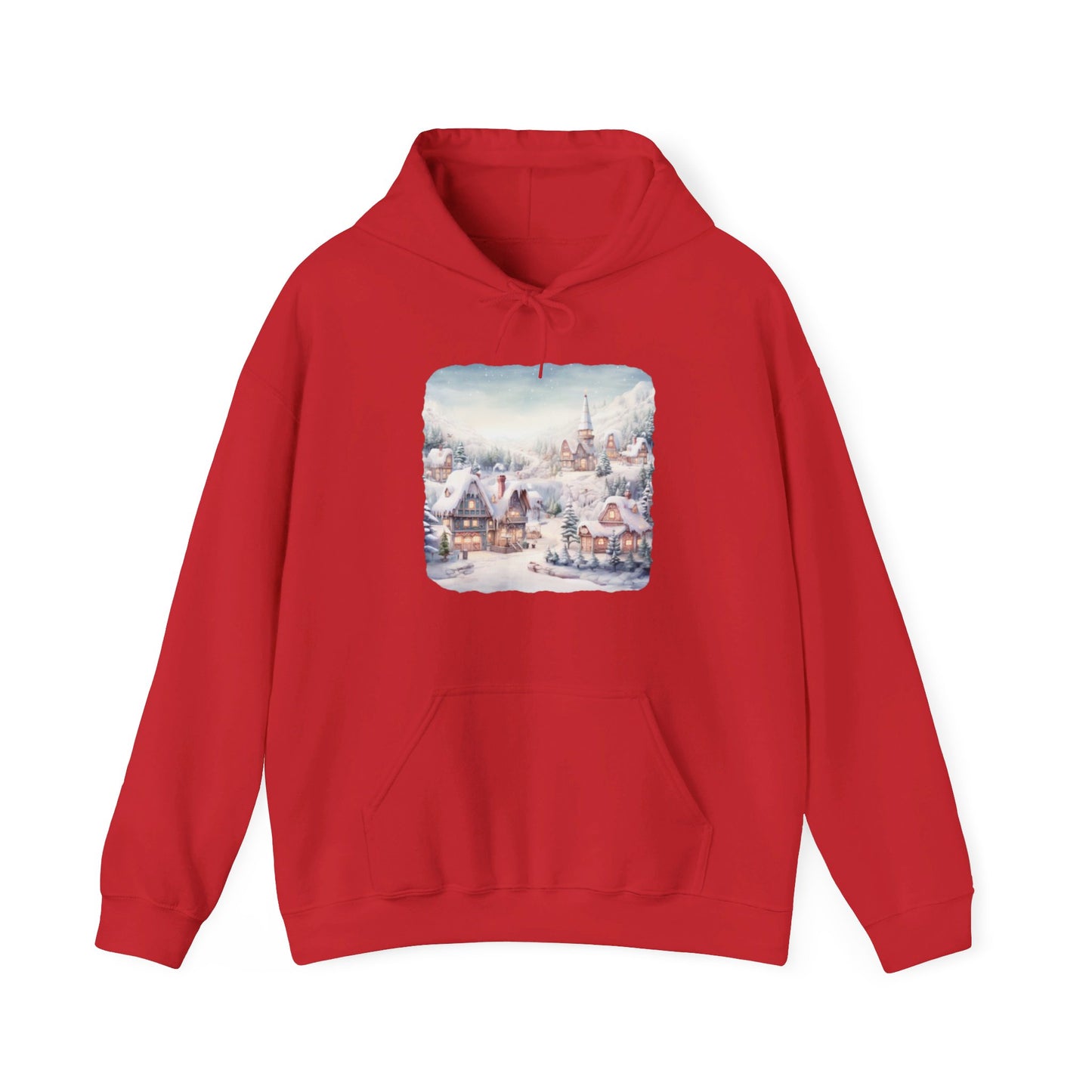 Snowy Christmas Village - Hooded Sweatshirt