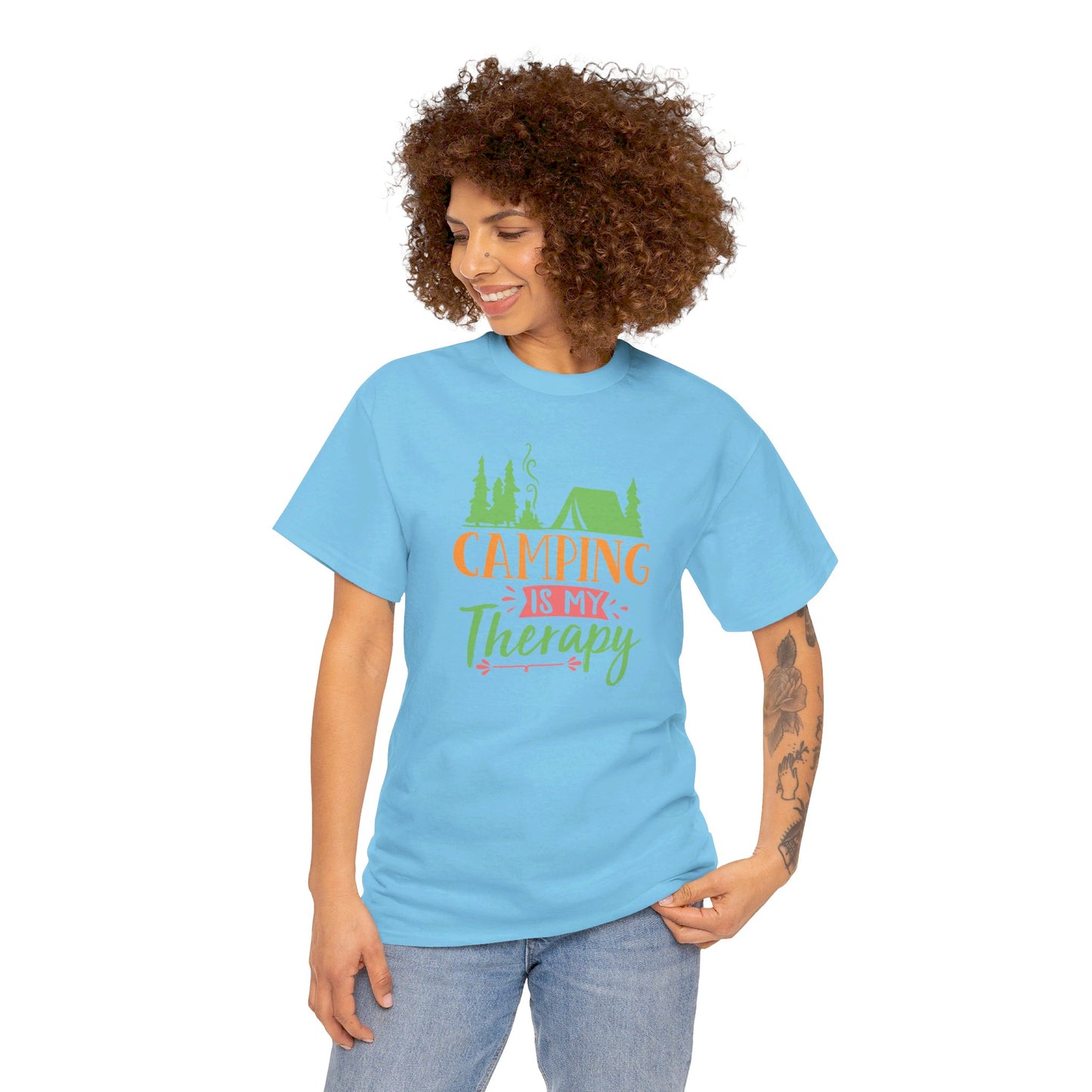 Camping Is My Therapy - T-Shirt