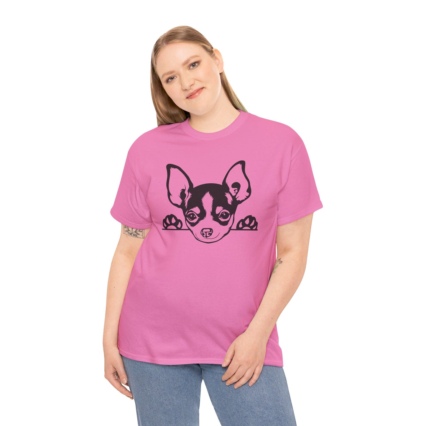 Peeking Chihuahua, Pure Cuteness - T-Shirt