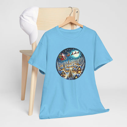 Santa's Snowy Flight - T-Shirt