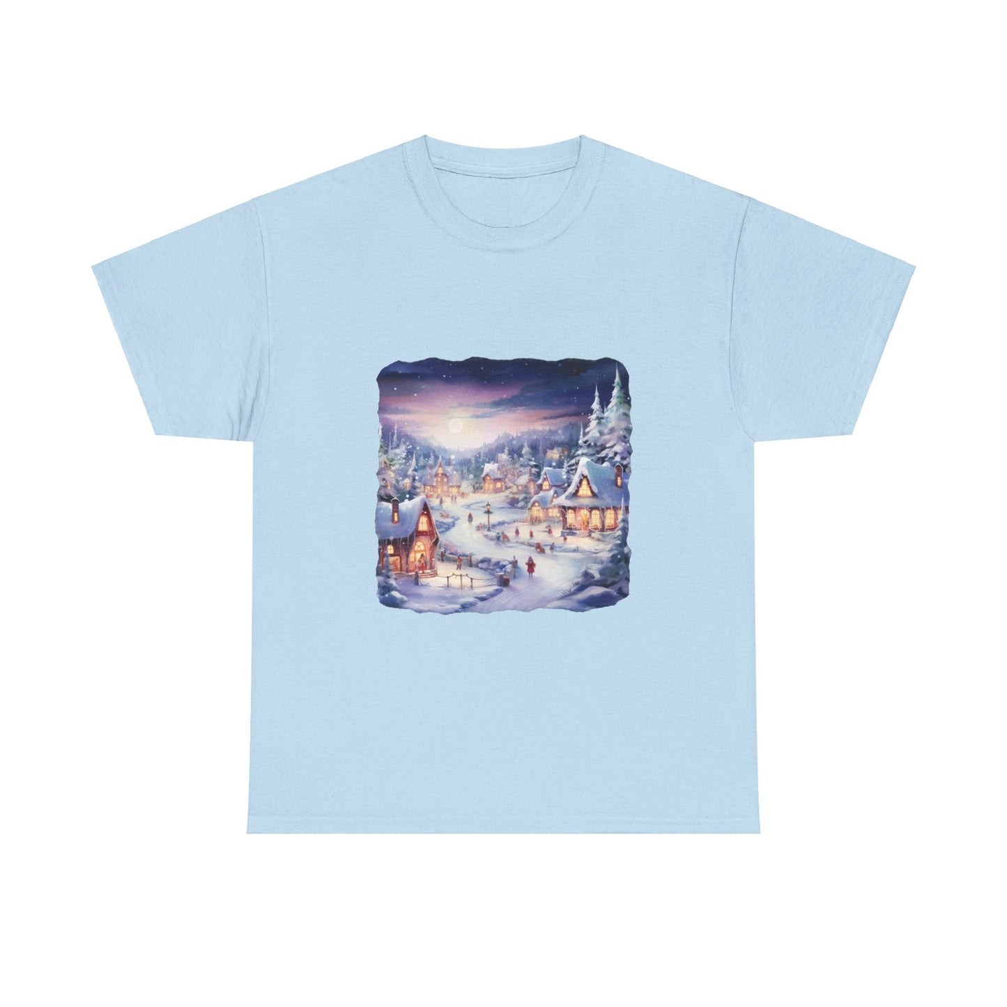 Snowy Christmas Village 3 - T-Shirt