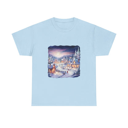 Snowy Christmas Village 3 - T-Shirt
