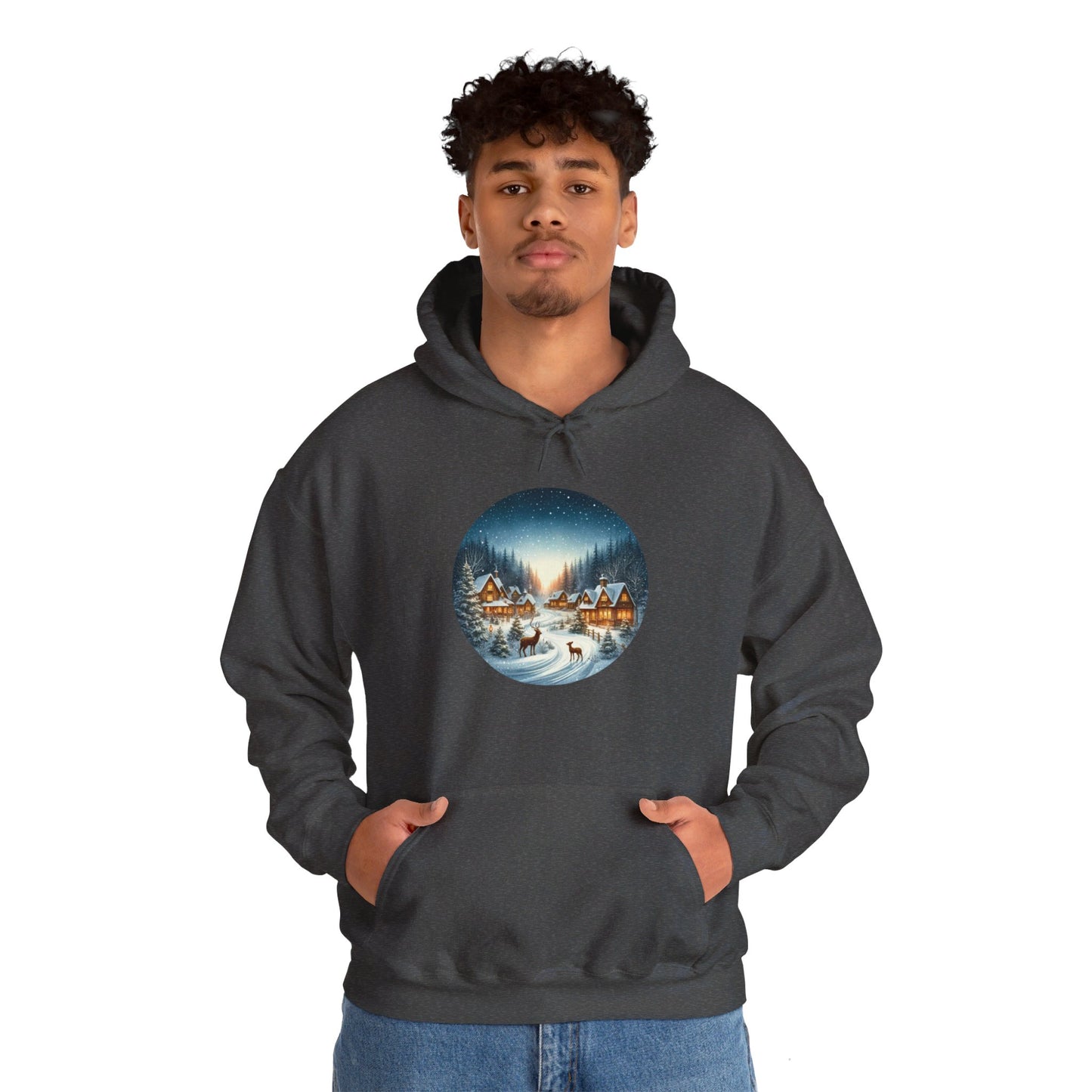 Magical Snowy Night - Hooded Sweatshirt