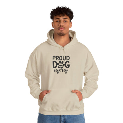 Proud Dog Mom, Pawsome Love Forever - Hooded Sweatshirt