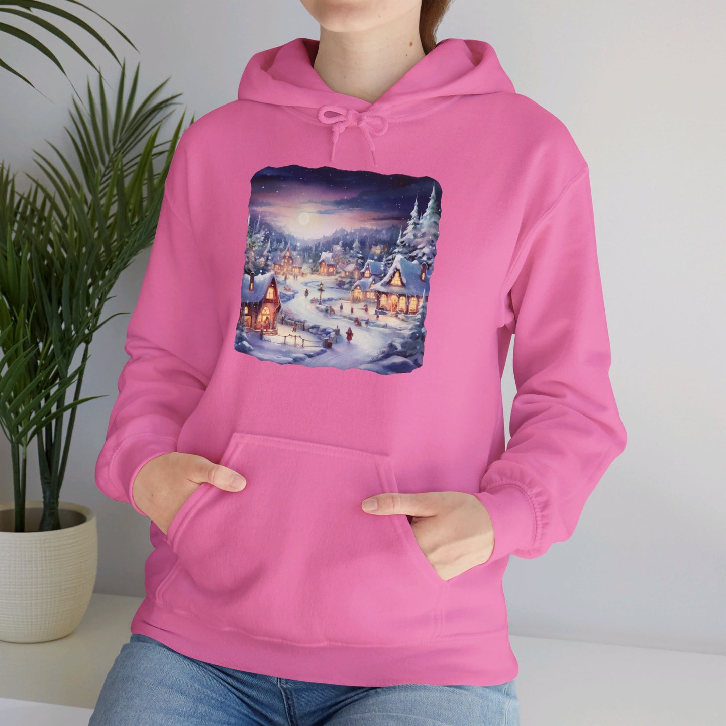 Snowy Christmas Village 3 - Hooded Sweatshirt