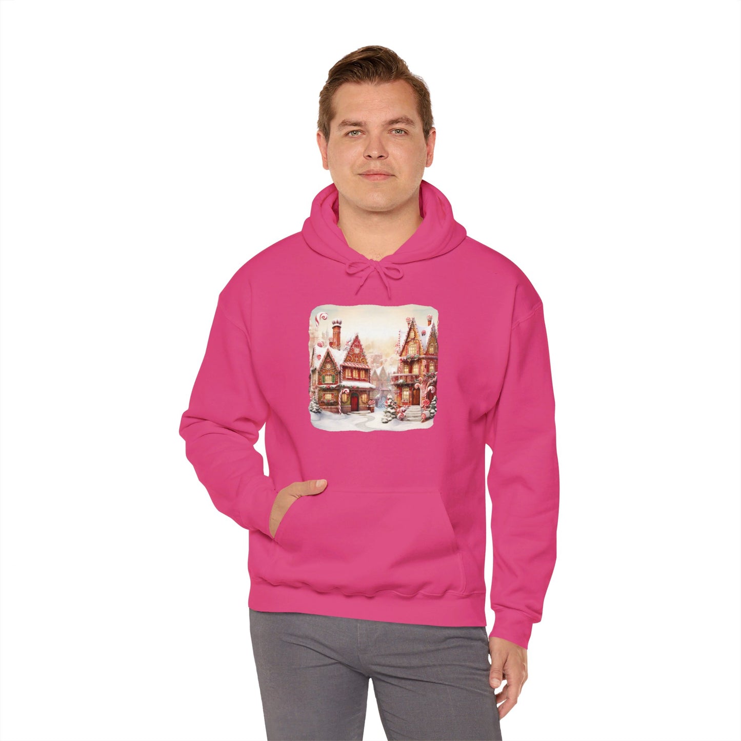 Snowy Christmas Village 11 - Hooded Sweatshirt