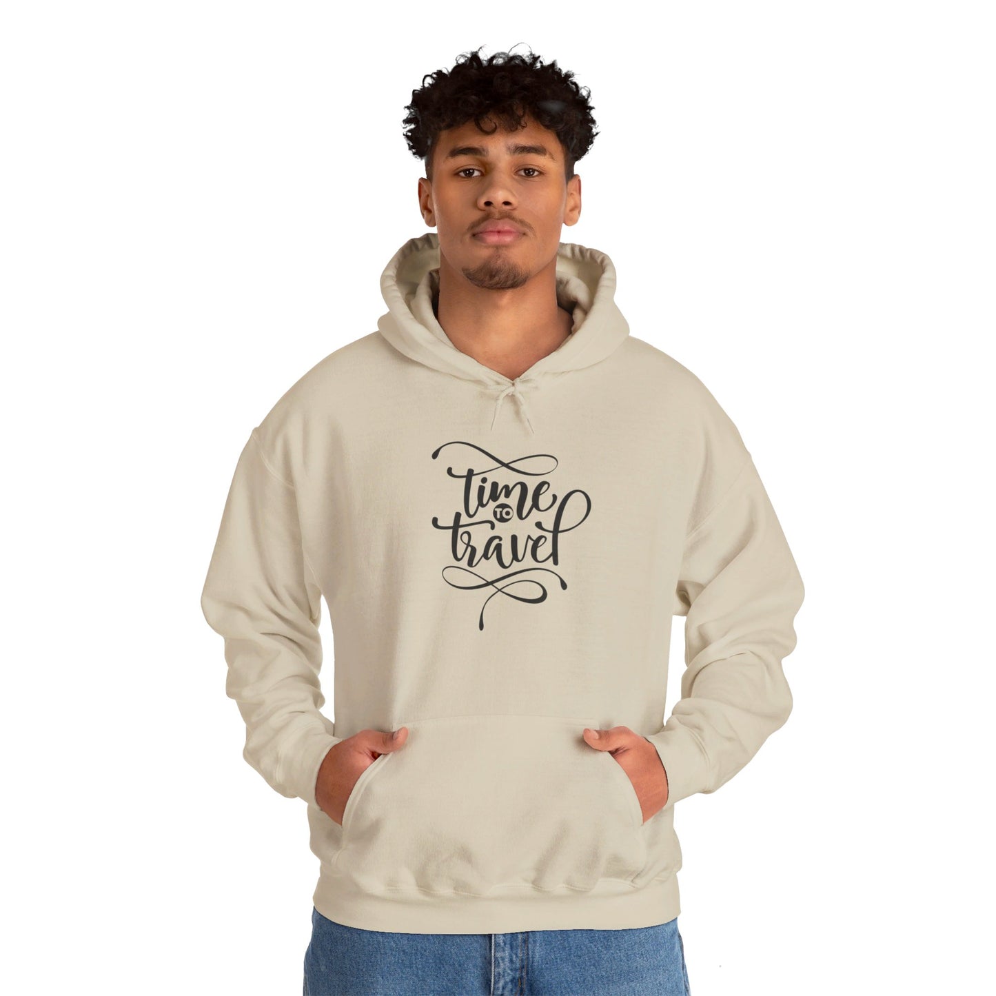 Adventure Awaits, Time to Travel Now - Hooded Sweatshirt