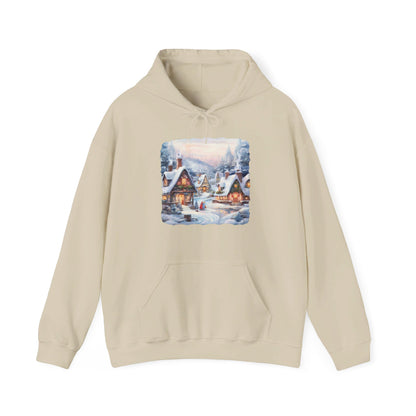 Snowy Christmas Village 6 - Hooded Sweatshirt